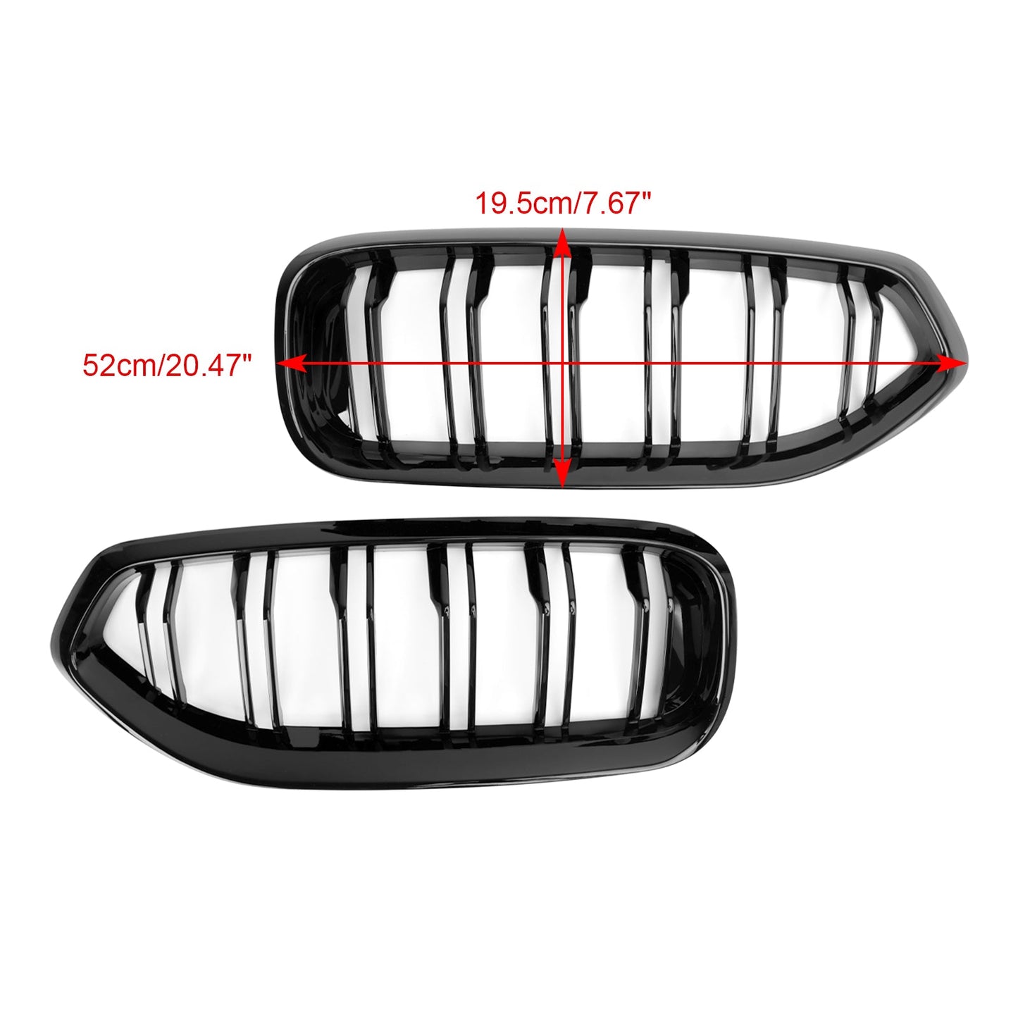 2019-2024 BMW G29 Z4 20I 30I M40I Gloss Black 51138091295 Front Kidney Grill Grille Generic