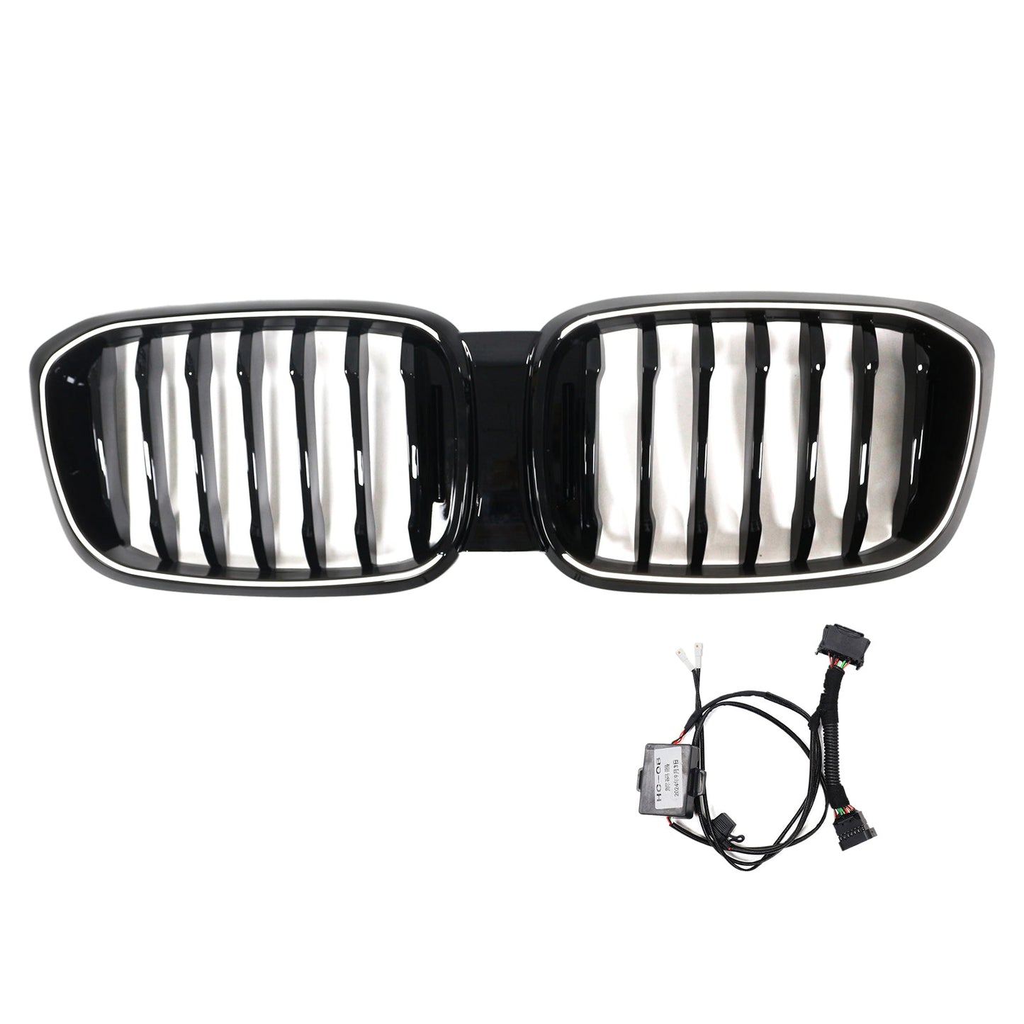 2018-2021 Gloss Black Front Kidney Mesh Grill Grille Fit BMW X4 G02 X3 G01 G08