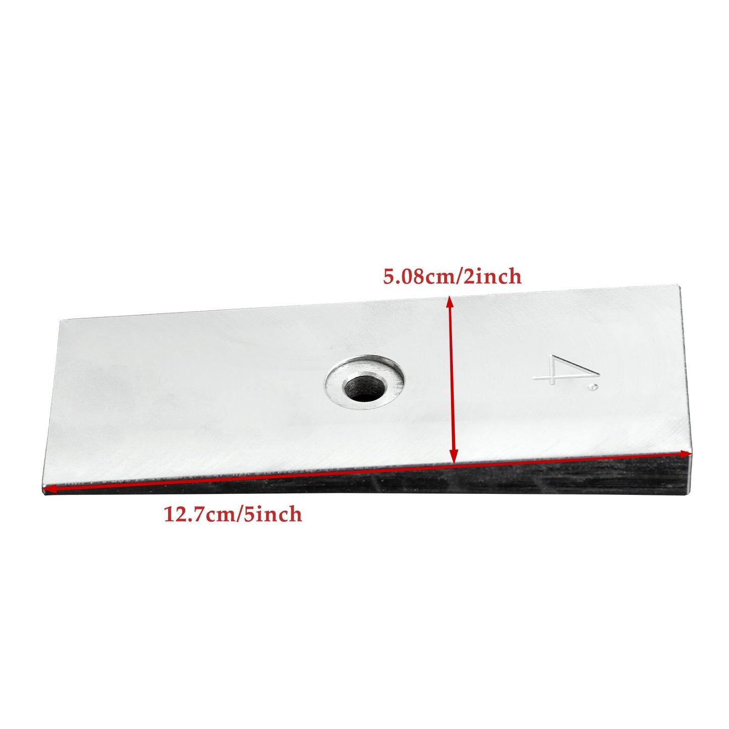 Heavy Duty Machined Steel Leaf Spring Shims for 2" Wide Leaf Springs (4 Degrees)