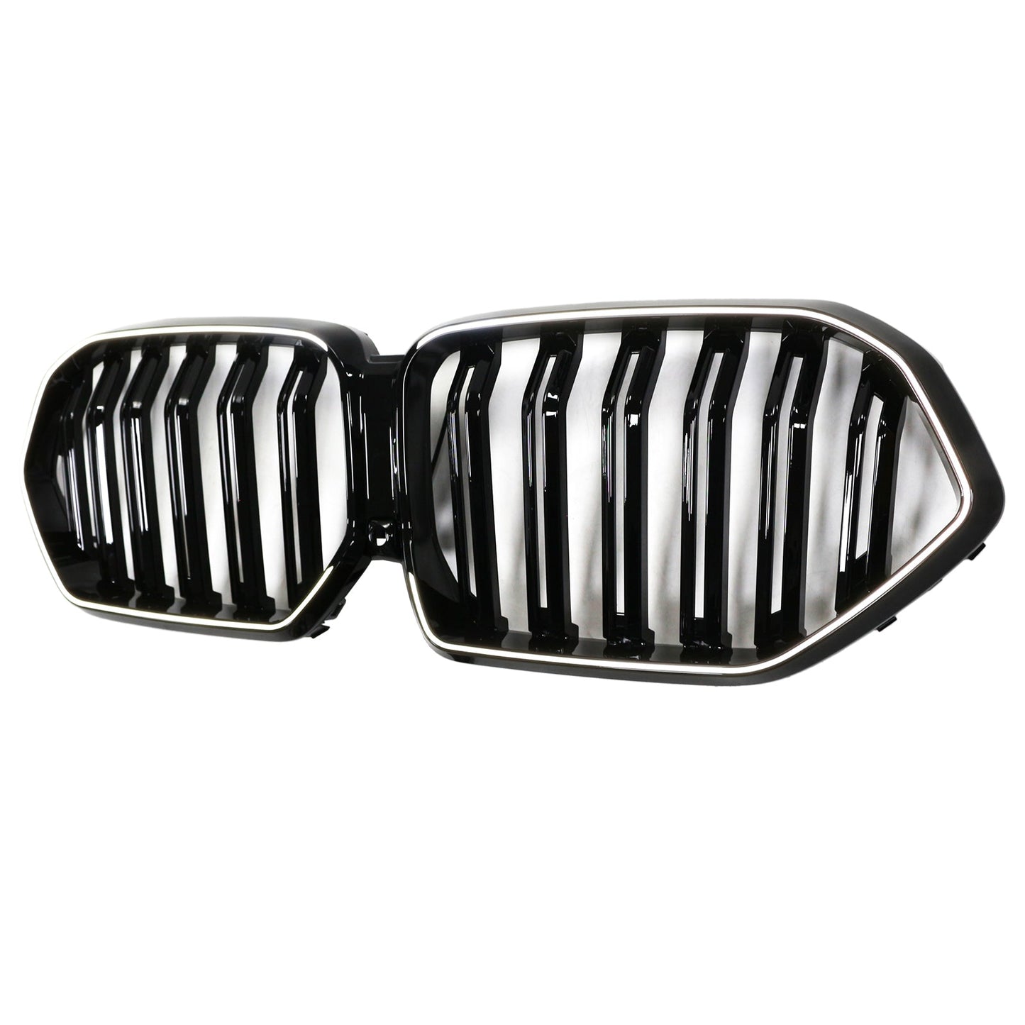 2023-2025 BMW X6 G06 M60i Double Slat Front Bumper Grille W/Camera Hole