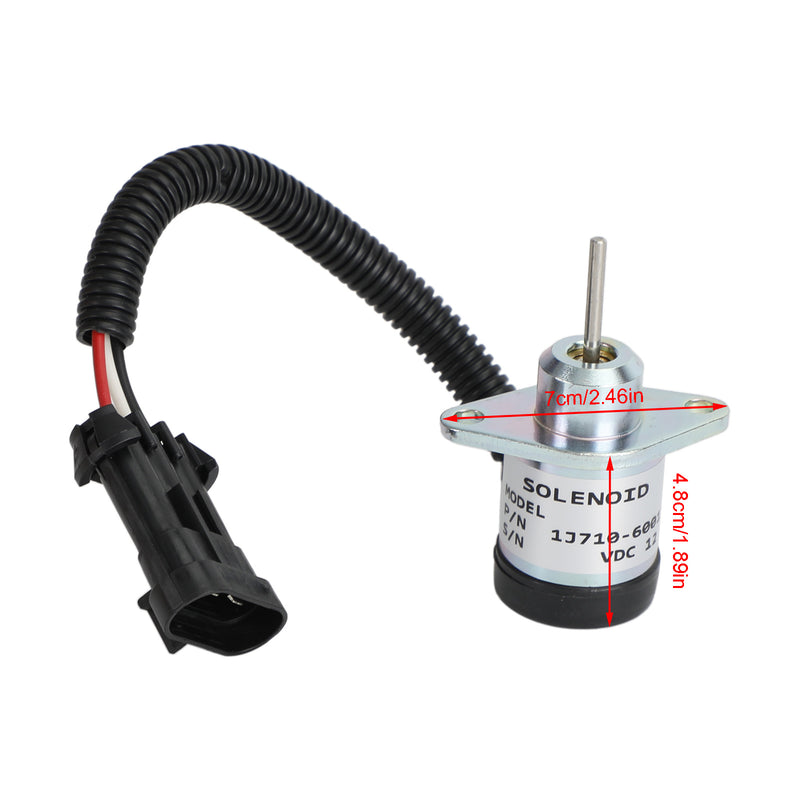 Solénoïde de coupure de carburant 1J710-60011 pour moteur Kubota V2607