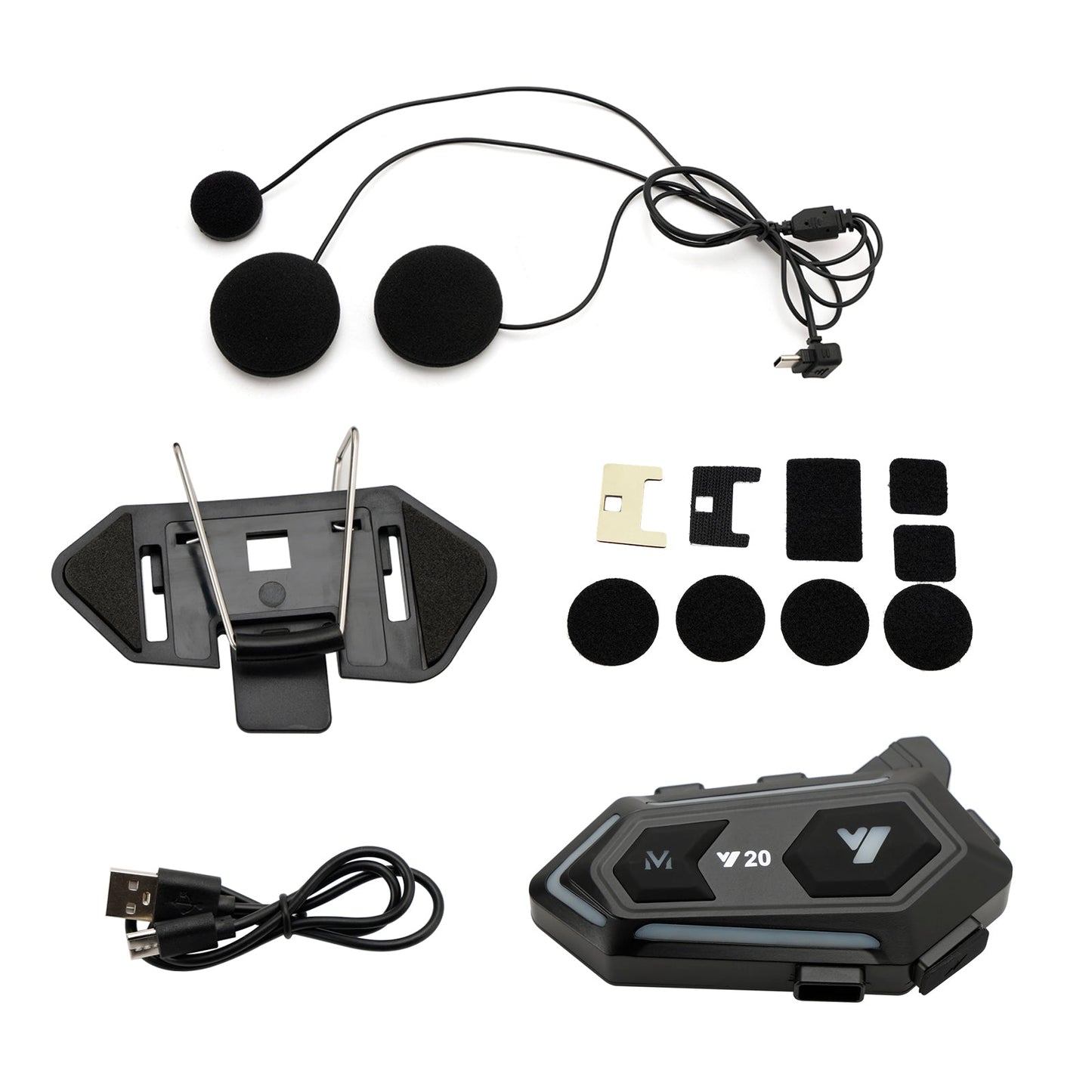 Casque Bluetooth sans fil universel Y20 pour moto