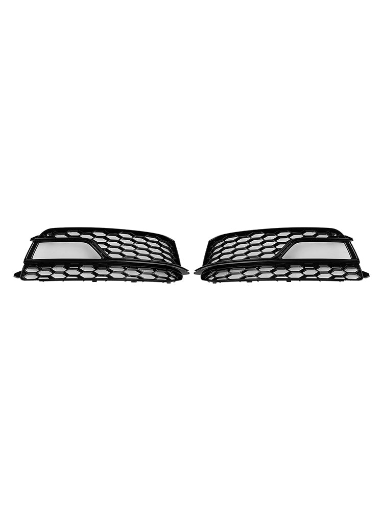2013-2016 2PCS Front Fog Lamp Black Grille Grill Fit AUDI A5 S-Line S5