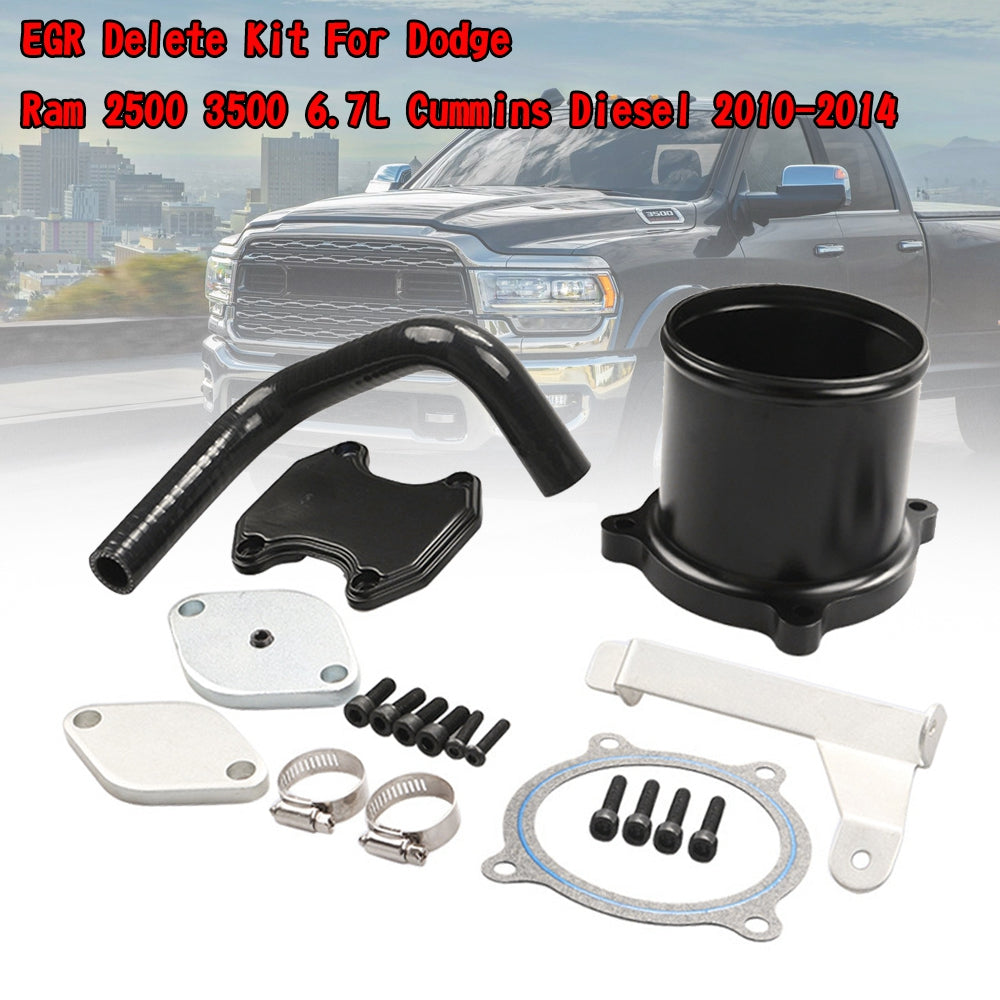 2010-2014 Ram 2500 3500 6.7L Cummins Diesel Dodge EGR Delete Kit with Throttle Valve