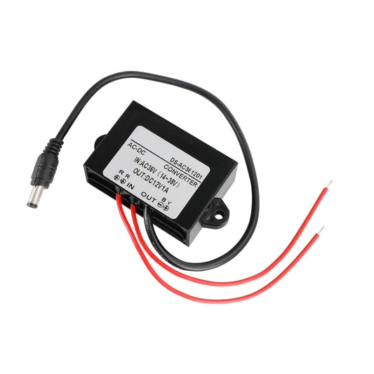 Convertisseur CA/CC étanche, abaisseur de tension CA 36 V vers CC 12 V, module d'alimentation 1 A, 1 A avec tête CC
