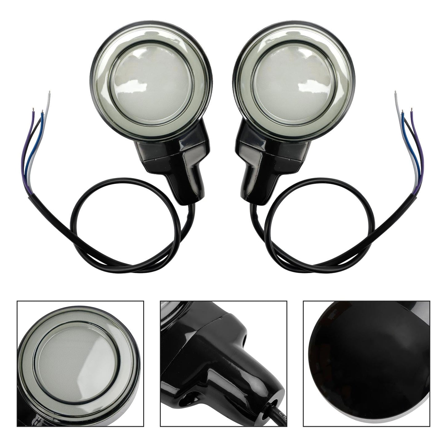 Heritage Softail Classic Touring 99-23 LED Flat Front Turn Signal Light Assosary