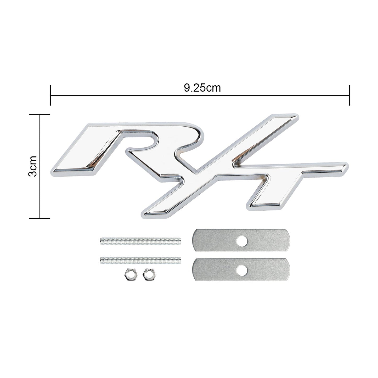 R/T Badge Front Bumper Grille Emblem for Dodge Charger Challenger Red / Chrome / Black / Red Black Badge
