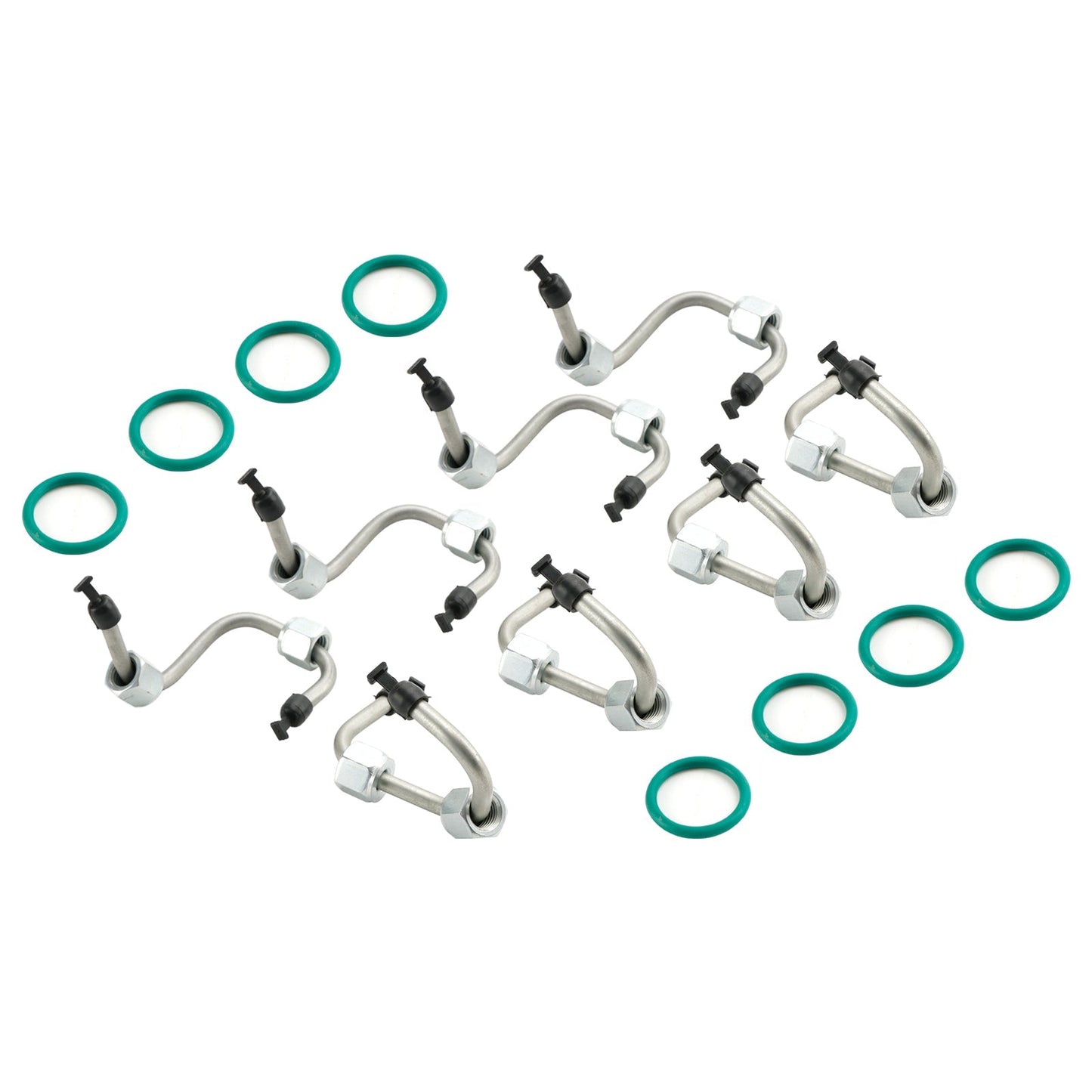 Kit d'installation d'injecteur de carburant 8 pièces avec conduite d'injecteur 8C3Z9229A pour Ford F-250 F-350 F-450 F-550 Super Duty V8 391 6,4 L 2008-2010