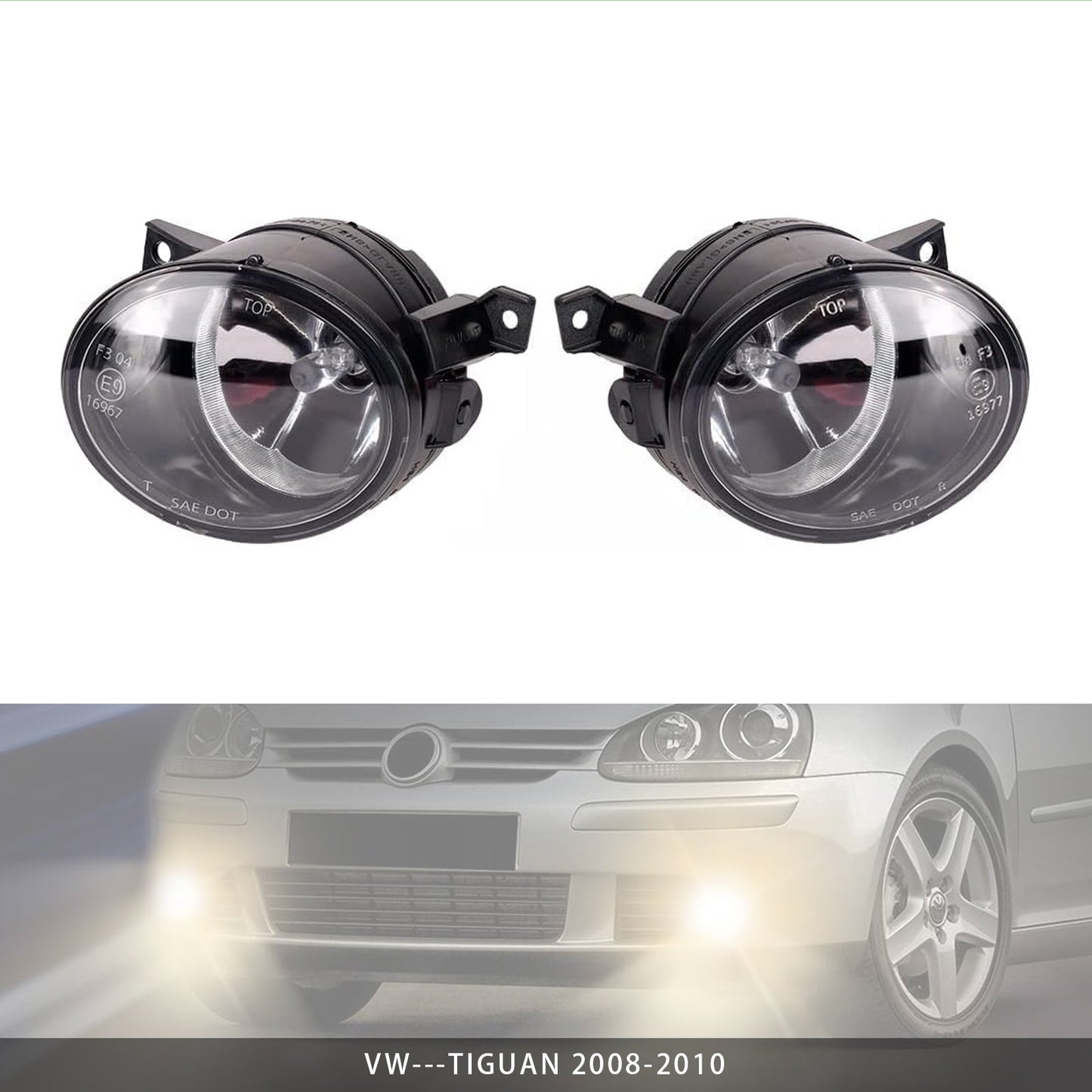 Paire de feux antibrouillard avant Volkswagen RABBIT 1K0941699C 1K0941700C