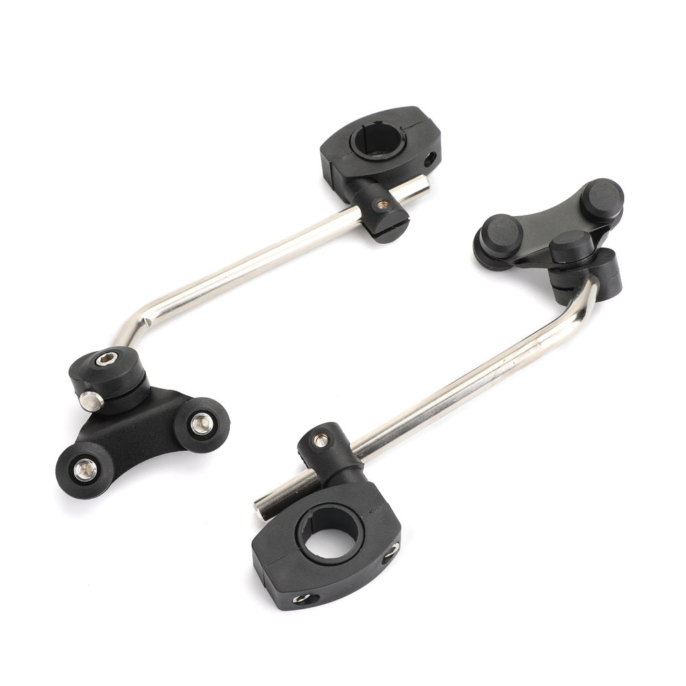 Support de pare-brise universel 7/8" 22 mm, pince de montage standard pour guidon de pare-brise