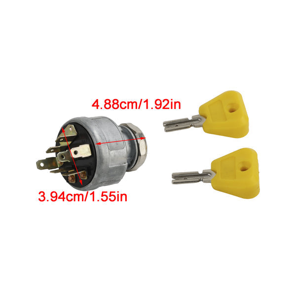 7004147 2368655 2782017 Interruptor de encendido para montacargas Clark con 2 llaves