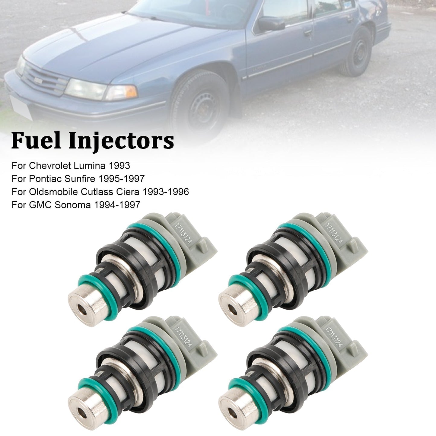 1992-1997 For Chevrolet Cavalier 4PCS Fuel Injectors 17113124 17113197
