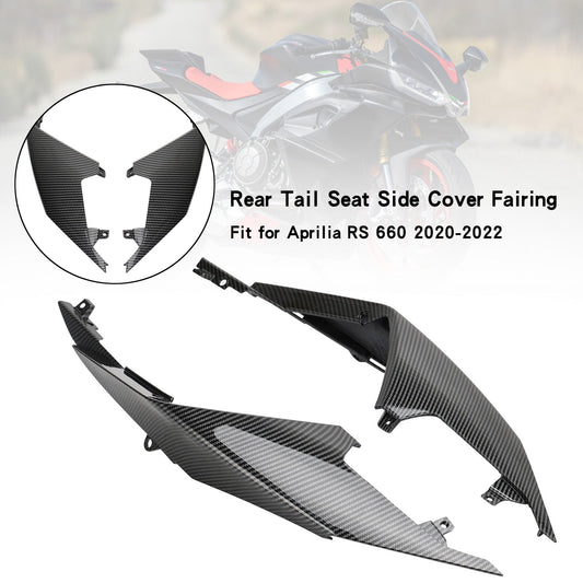 Carenado lateral del asiento trasero de fibra de carbono ABS para Aprilia RS 660 2020-2022