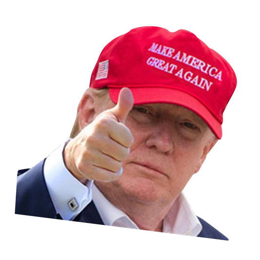 Autocollant pour vitre de voiture, taille réelle, passager, voyage avec le président Trump 2020 R