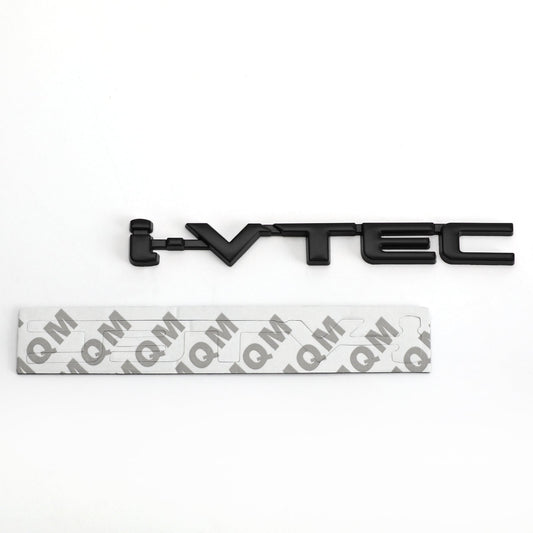 Autocollants 3D en métal pour coffre de voiture i-VTEC, emblème de garde-boue arrière Turbo, noir