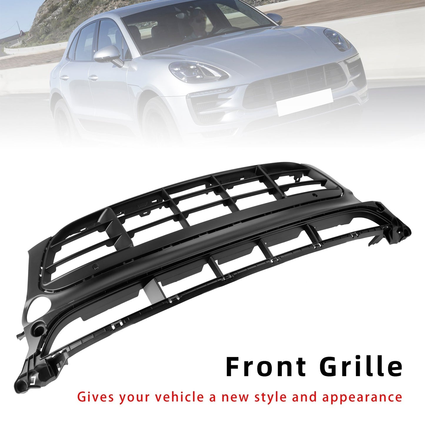 2014-2017 Porsche Macan GTS Front Bumper Grill Grille 95B807683-AG-0K1