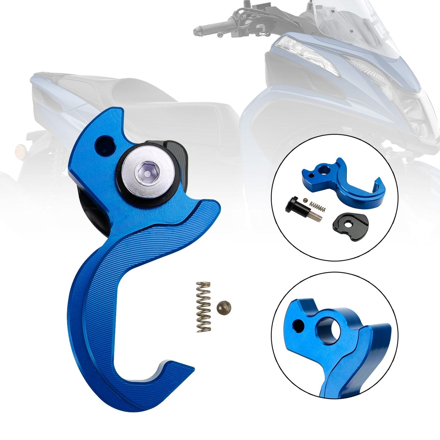Helmet Hook Hanger Storage Holder Blue Fits For For Yamaha Tricity 125 14-21 155 23