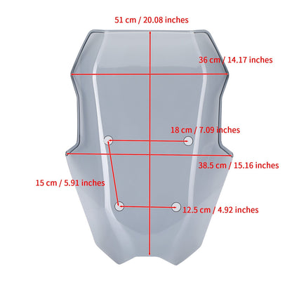 ABS Plastic Motorcycle Windshield WindScreen fit for BMW C400X 2018-2021