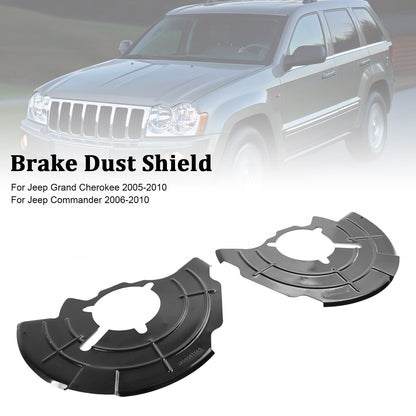 2006-2010 Jeep Commander Right+Left Front Brake Dust Shield 52090432AC 52090433AC
