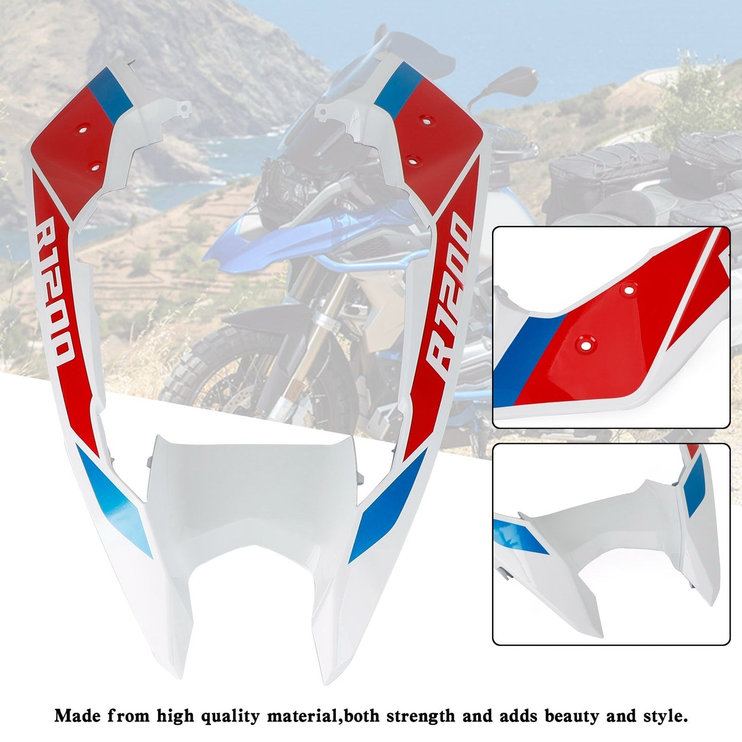 Front Nose Fairing Beak Fender Cover For For BMW R1200GS / ADV 2014-2018