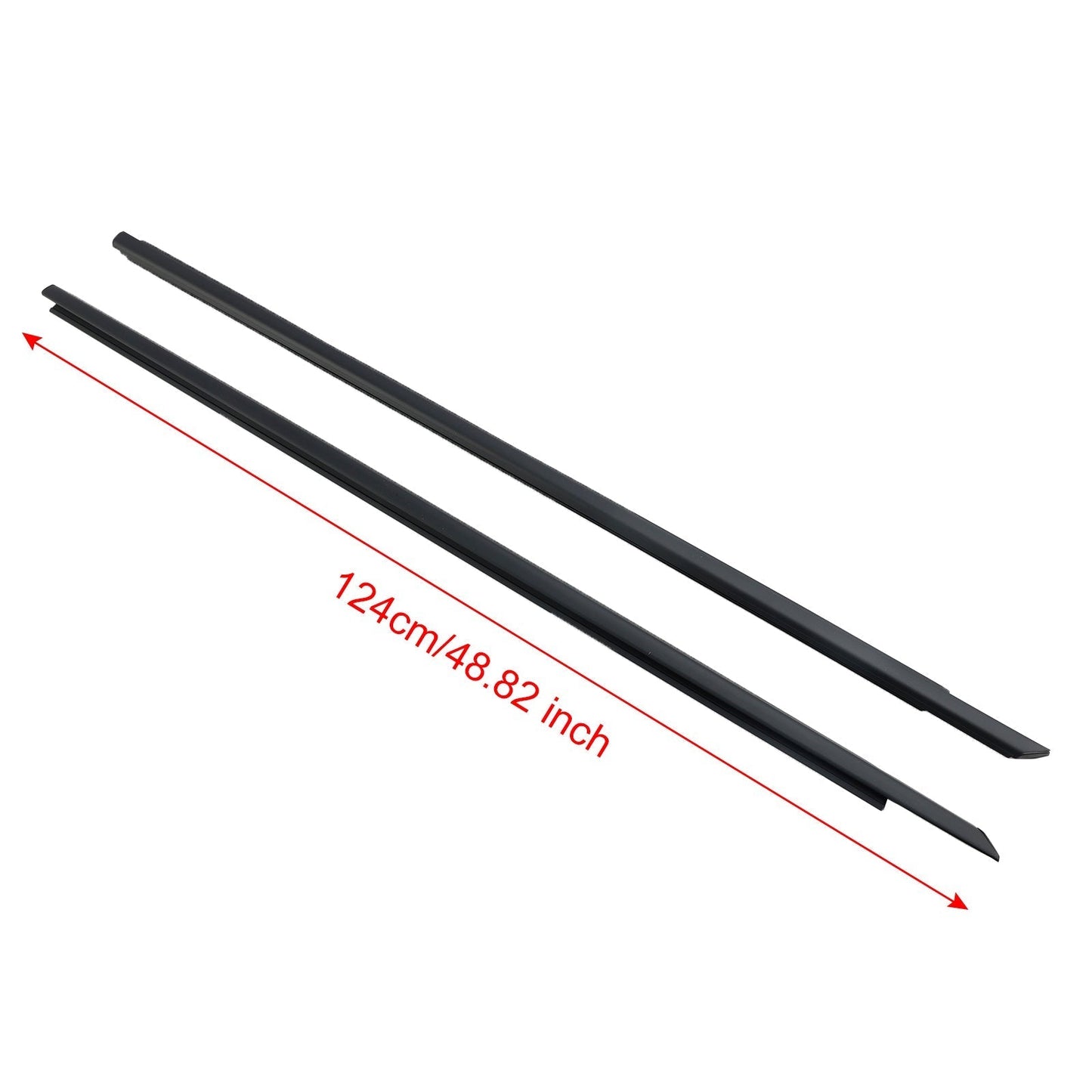 Dodge Challenger 2008-2017 Lot de 2 joints d'étanchéité pour ceinture de fenêtre de porte avant 55399123AG 55399122AG