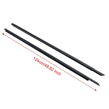 2008-2017 For Dodge Challenger 2pcs Front Door Window Belt Weatherstrip 55399123AG 55399122AG