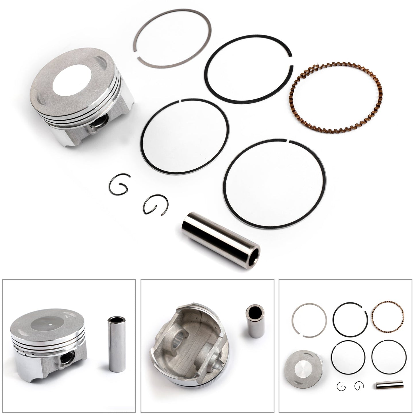 Kit de anillo de pasador de pistón de 66,00 mm para Honda XR200R 1981-2002 13011-KT0-305