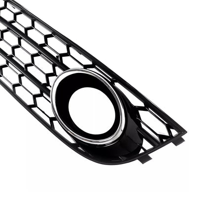 2010-2015 Audi A4 Allroad B8 Chrome Front Bumper Honeycomb Fog Grille Cover