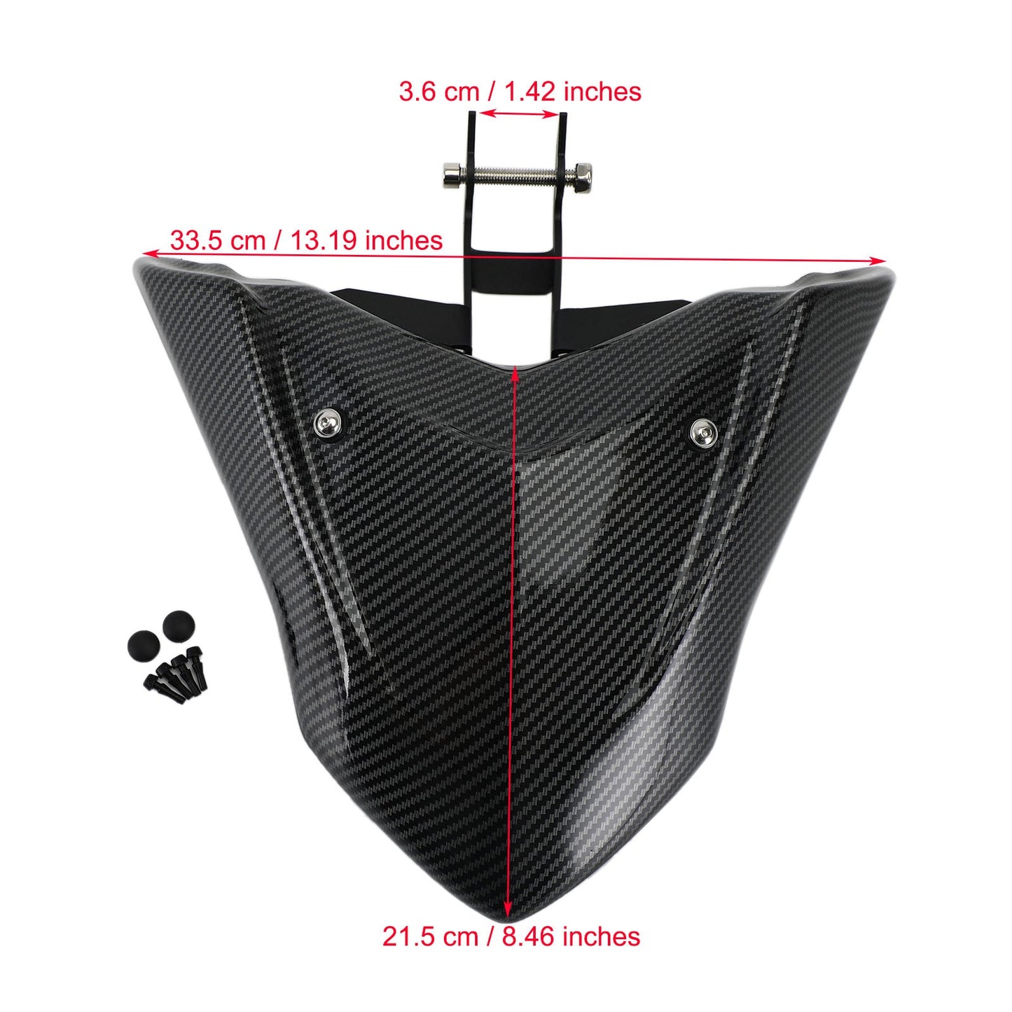 Extensión de guardabarros delantero de carbono ABS compatible con Yamaha Tenere 700 2019-2020