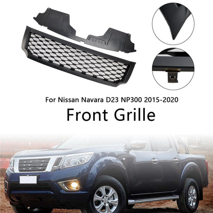 2015-2020 Nissan Navara NP300 D23 Front Bumper Grill Matt Black Grille