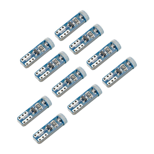 Lot de 10 ampoules LED rétrofit HELLA 2721 W Wedge T5 12 V 1 W W2X4.6D 6 000 K