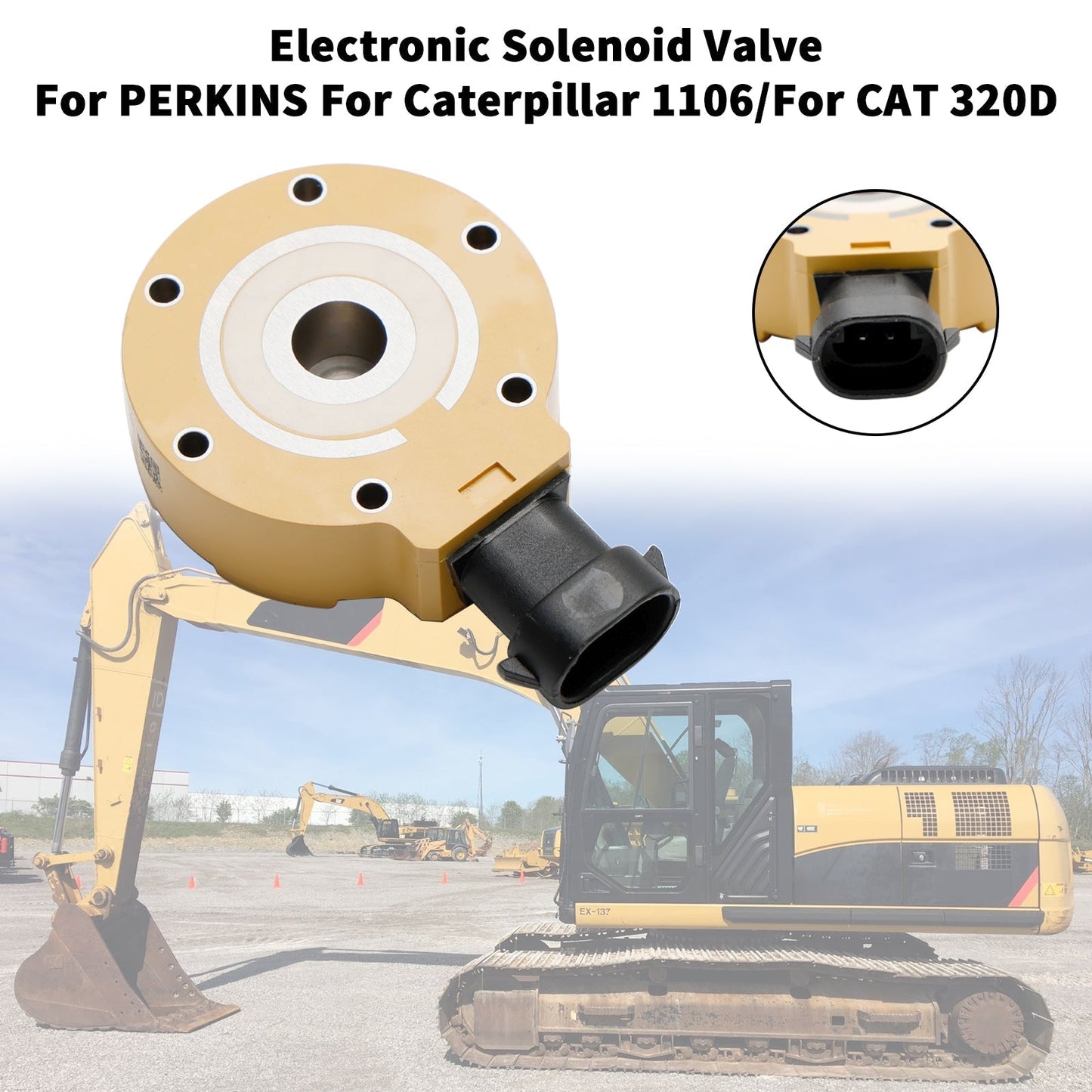 Électrovanne électronique de pompe à carburant CAT 320D C6.6 C6 312-5620 326-4635
