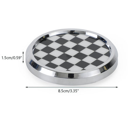 BMW MINI Cooper Checkerboard Black & White Grille Front Grill Emblem Badge