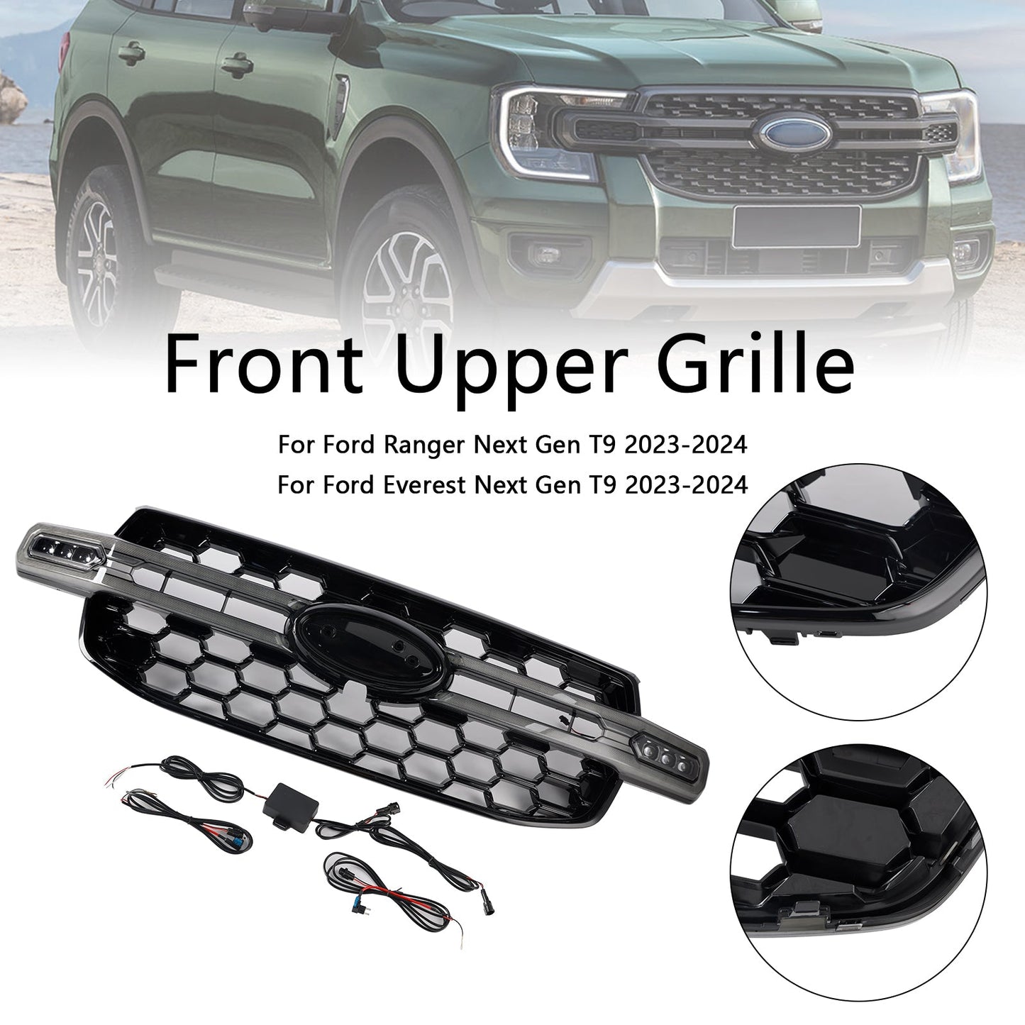 2023-2024 Ford Ranger Everest Next Gen Wildtrak Front Bumper Grille Grill