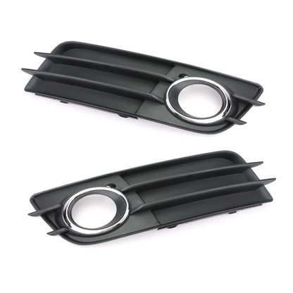 2008-2012 Audi A4 B8 S-Line / S4 Pair Car Fog Light Grill Cover Left & Right OEM / Honeycomb Style Grille