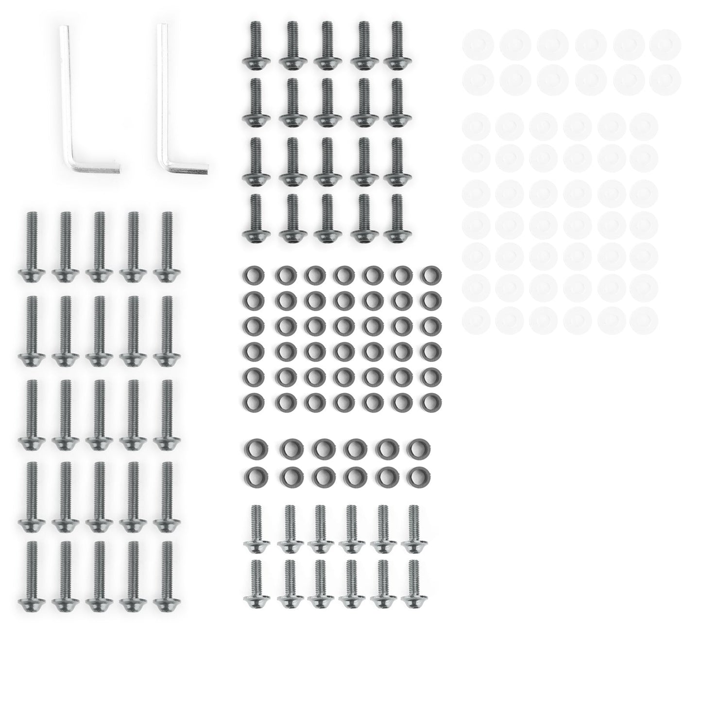 Kit de 158 boulons de carénage de pare-brise de moto sportive, clips de fixation, vis en titane