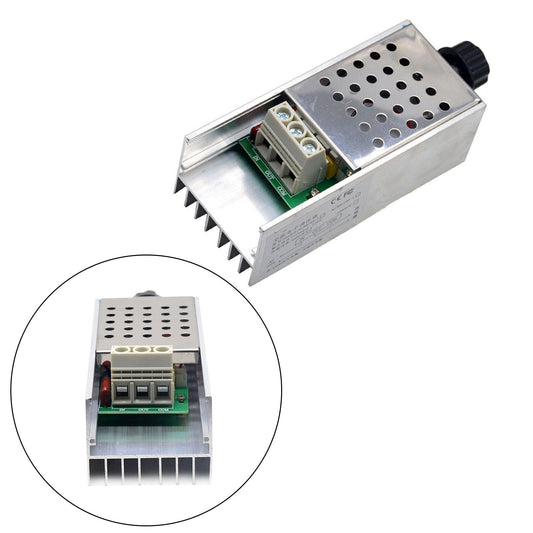 Controlador de velocidad de motor SCR de CA 110-220 V, 10 000 W, regulador de voltaje, regulador de intensidad y termostato.