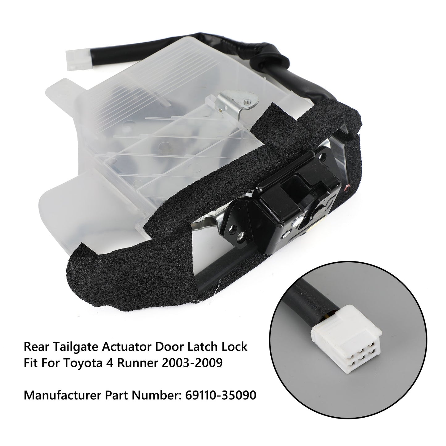 Actuador de pestillo de puerta trasera para Toyota 4 Runner 2003-2009 (69110-35090)