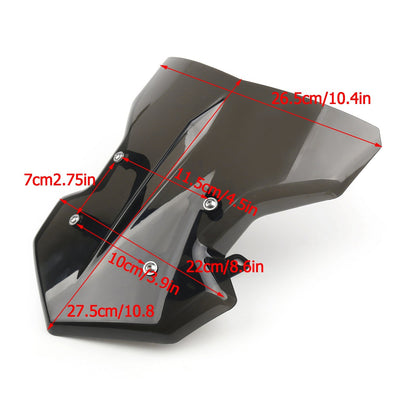 ABS Motorcycle Windshield WindScreen With Bracket For Yamaha MT-09 2017