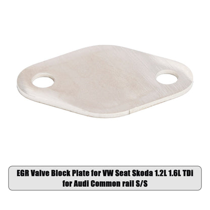 EGR Valve Block Plate for VW Seat Skoda 1.2L 1.6L TDi for Audi Common rail S/S