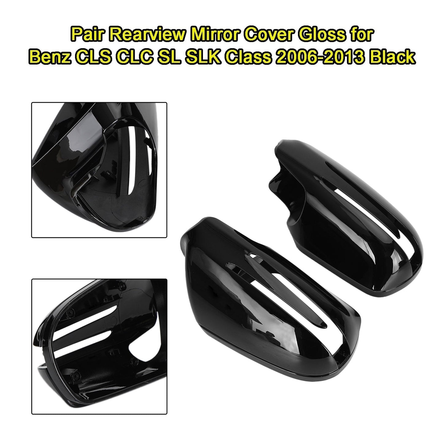 2008-2011 BENZ CLC-Class SportCoupe Rearview Mirror Cover Gloss Black #1718100364 1718100564