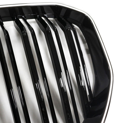 Double Slat Black Front Kidney Grille Fit BMW X5 G05 2019-2022 M-Performance