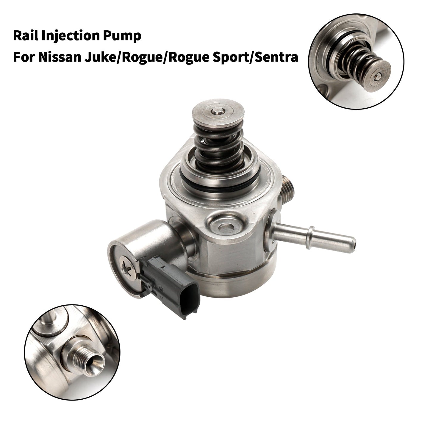 Pompe à carburant haute pression pour Nissan Sentra 1,6 L 2011-2017 (166303JY0A, 166304BA0A, 166301KC0A)