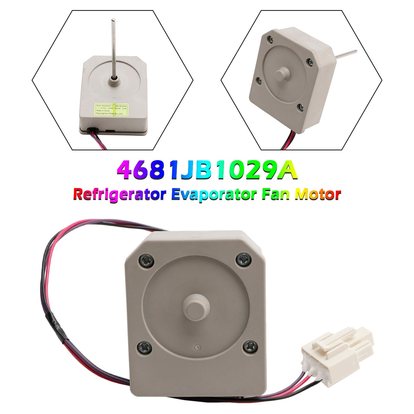 Motor del ventilador del evaporador del refrigerador 4681JB1029A para el congelador LG Kenmore AP5602357