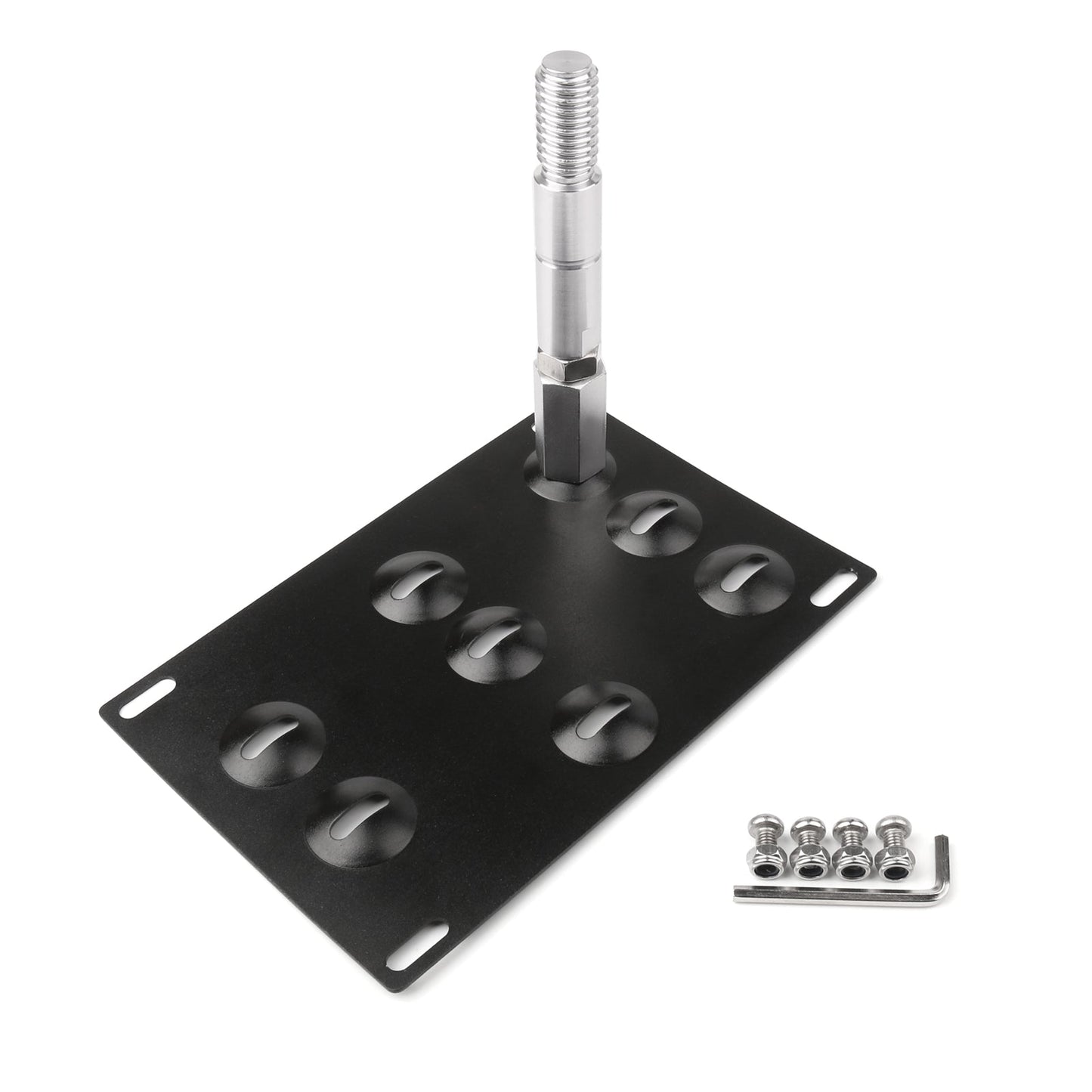 Support de fixation de plaque d'immatriculation pour crochet de remorquage de pare-chocs avant de VW Golf 6