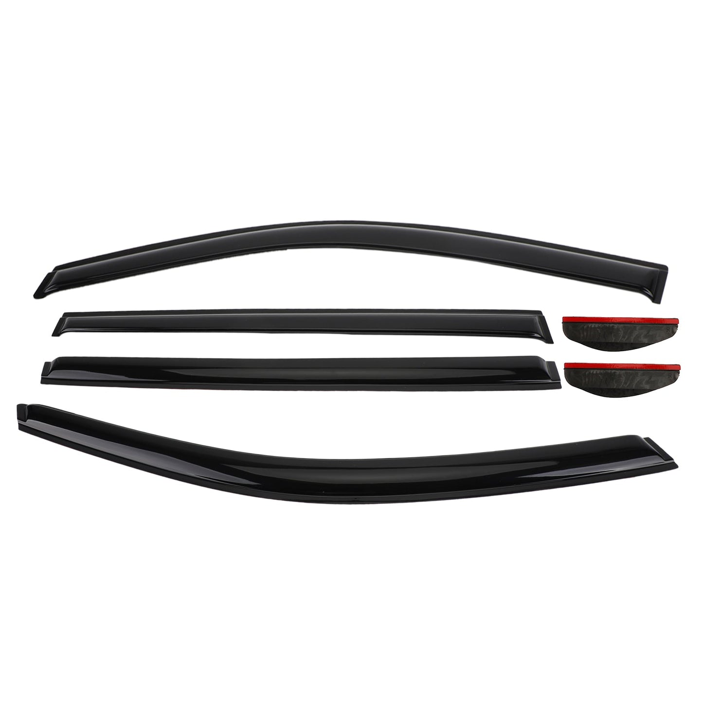 Kit de 6 pare-soleil et pare-pluie pour vitres de voiture Toyota Highlander 2014-2019