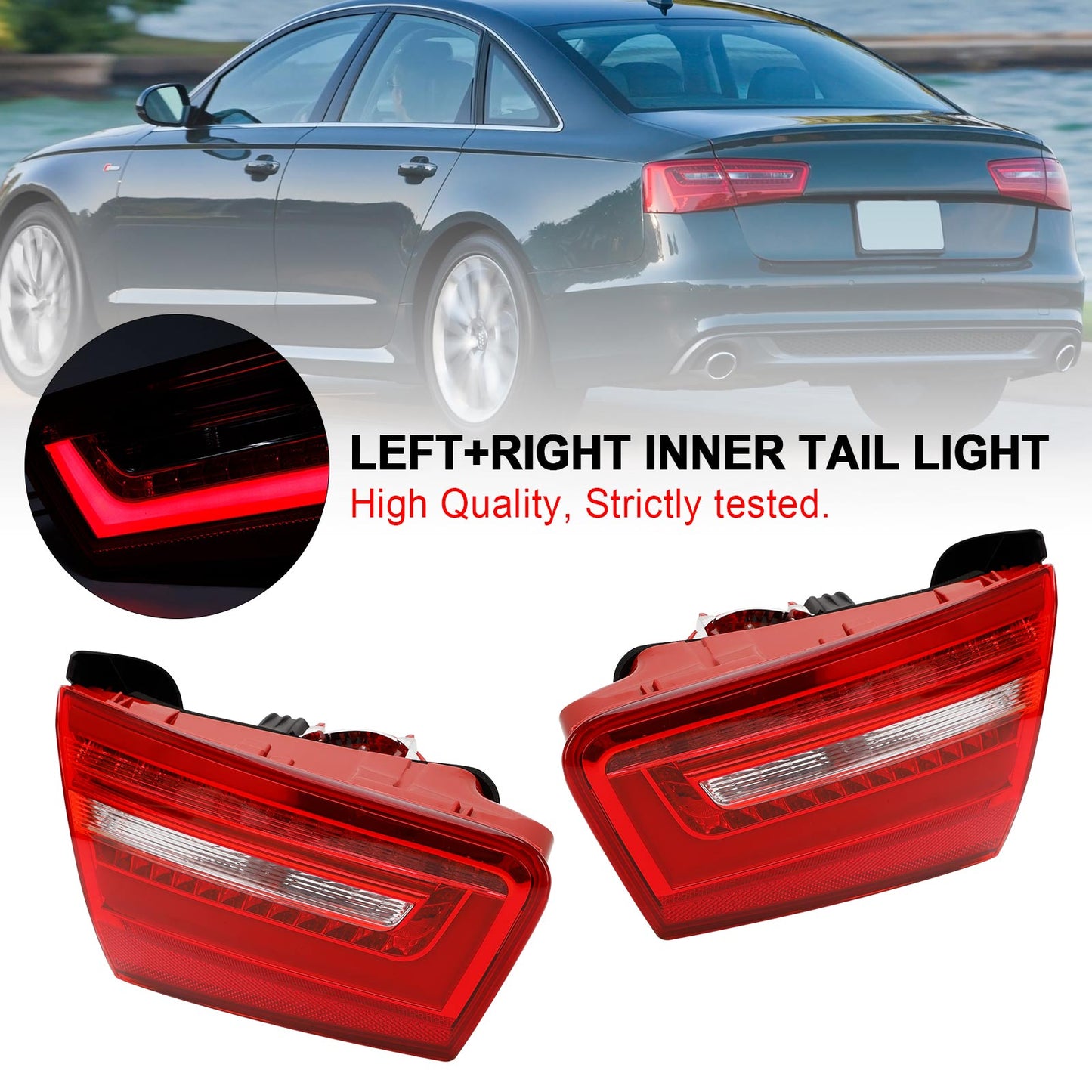 2012-2015 Audi A6 C7 Saloon/Sedan 4GD945093 4GD945094 Left/Right Inner Trunk LED Tail Light Lamp