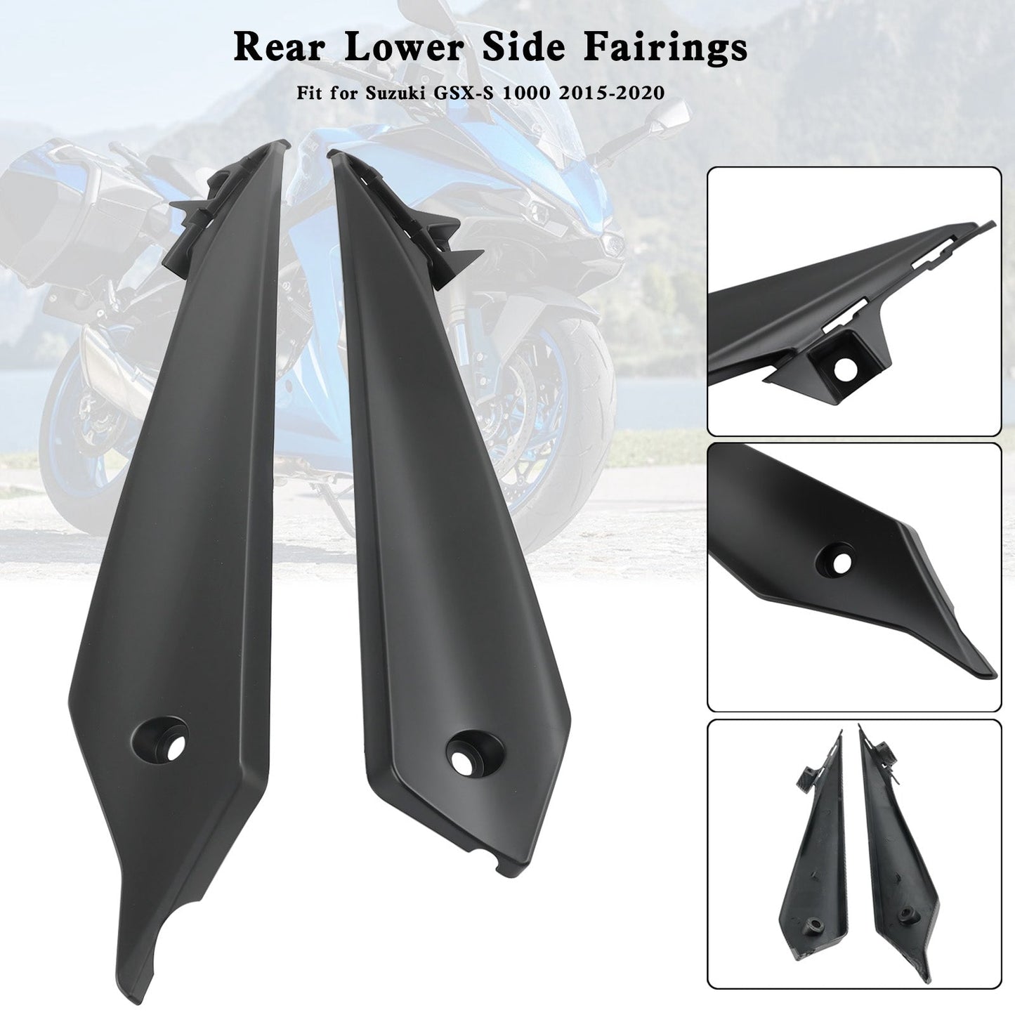 Carénages latéraux inférieurs arrière pour Suzuki GSX-S 1000 2015-2020