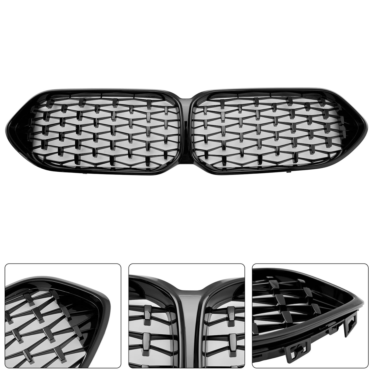 2020-2023 BMW 2 Series Gran Coupe F44 218i/220i/228i xDrive/M235i xDrive Front Bumper Grille Gloss Black Grill