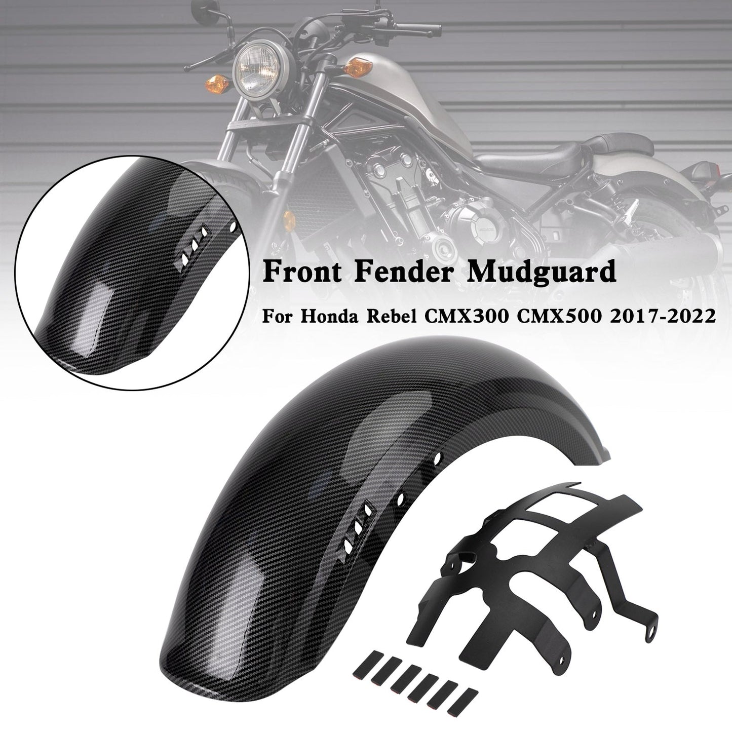 Front Fender Mudguard Fairing For For Honda Rebel CMX300 CMX500 2017-2022
